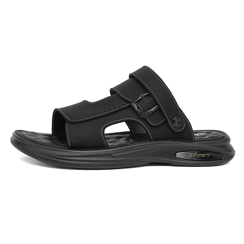 Sandals New Summer Driving Dual-purpose Beach Shoes Soft-soled Non-slip Casual Leather Cool Slippers