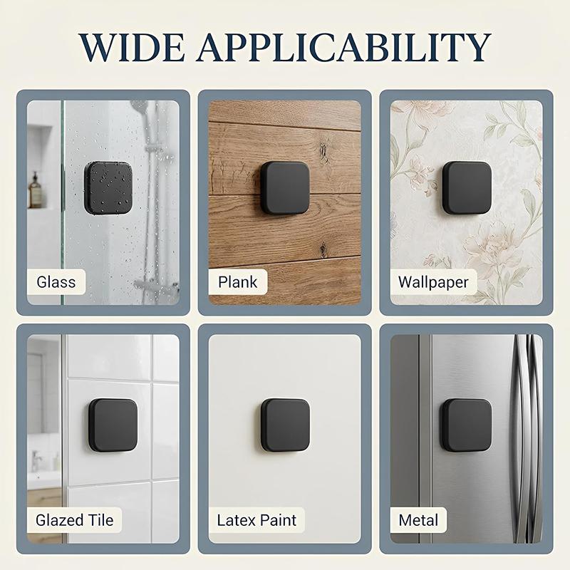 2 Pcs Silicone Door Stopper Door Handle Buffers Square Self Adhesive Door Knob Guard Wall Door Handle Stopper for Home Office
