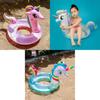 In Stock New Inflatable Glitter Unicorn Swim Ring For Kids Cartoon Pattern Fitness Equipment