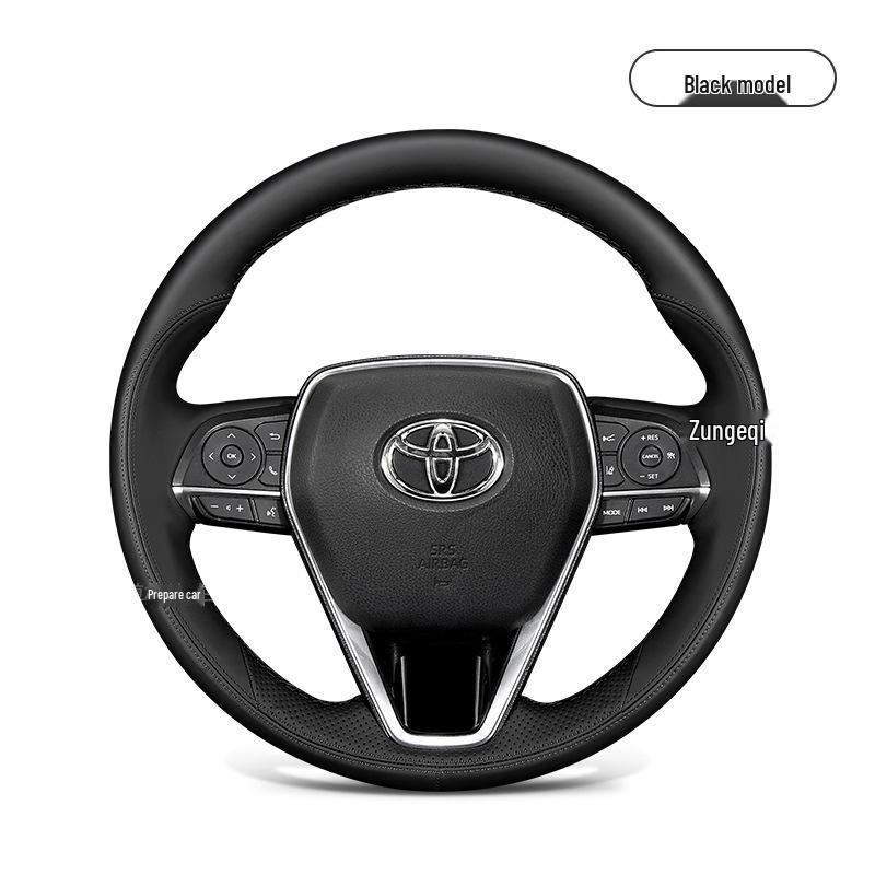 Custom Hand-Stitched Steering Wheel Cover for Toyota Camry, Corolla, RAV4, and Wildlander