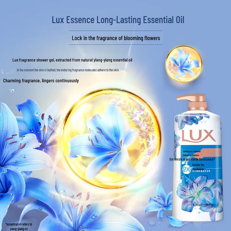 lux Shimmering Icy Cool Refreshing Shower Gel