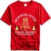 Unisex Summer Man tshirt Morning Wood Lumber Company We Work Hard Short Sleeve Street Wear Crew Neck Tee Shirt Cotton Tshirt