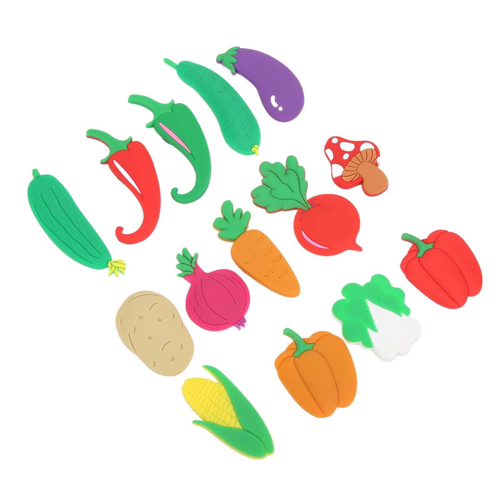 15 шт. Магнит на холодильник Милый Маленький 3D Трехмерный Овощной Пищевой Узор Декоративный Магнит для Холодильника Игрушка