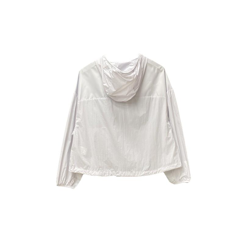 Adidas Casual Loose Quick-Dry Hooded Jacket Women Jackets White KC6014