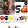 68PCS Cartoon Cars Series Lightning McQueen Red Yellow Black Latex Balloon Set 40inch Number Foil Ball Boy Birthday Party Favors
