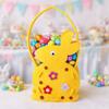 Felt Easter Egg Basket Large Capacity Cookie Gift Bag Cute Storage Bag  Party Decoration