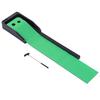 Mini Desktop Putting Green Mat Crystal Velvet Surface Automatic Ball Return Anti Slip for Indoor Home Office