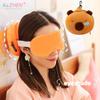 New 2 In 1 Portable Sleeping Mask  Neck Pillow For Travel Eye Cover U-shaped Flight Sleep Rest Office Napping Sleeping Pillows