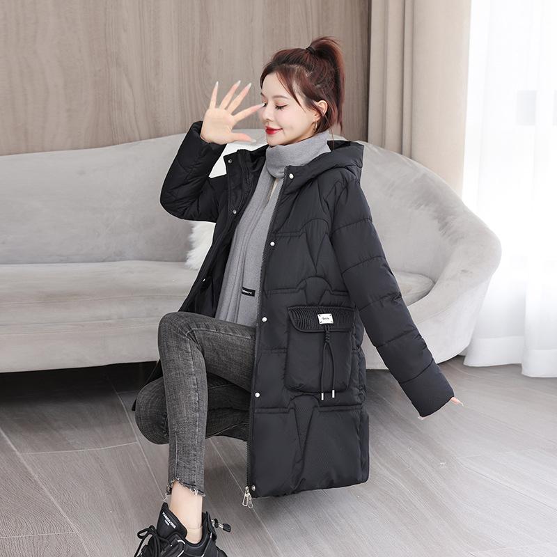 Jachetă de iarnă Parka pentru femei Palton lung Îmbrăcăminte de zăpadă Purtare exterioară Femei Cu glugă Impermeabilă Căptușită cu bumbac Puf Parka