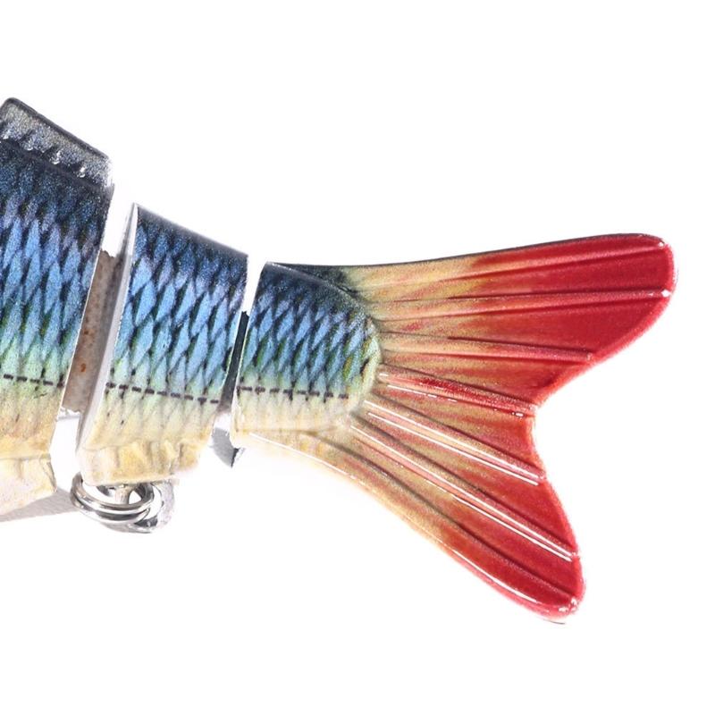 Mehrgelenkige Crankbaits 6 Segmente Hartköder Forellenköder Swimbait Minnow Angelköder Wobbler Angelausrüstung