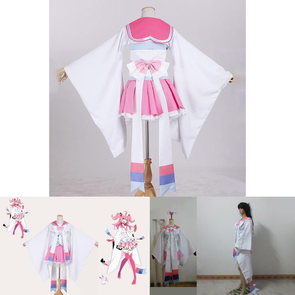 Elegant Sylveon Dress Uniform Cosplay Costume For Women With Exquisite Workmanship