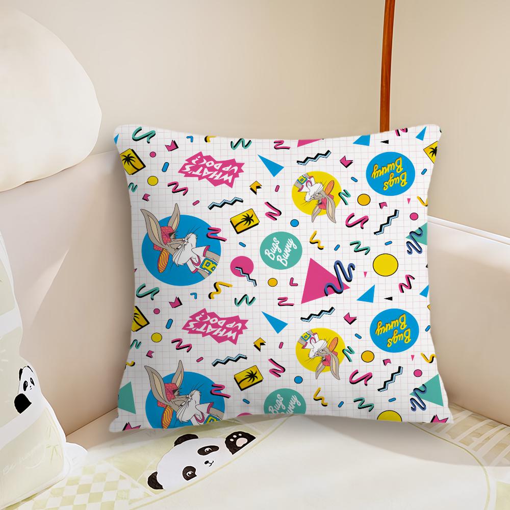 cushion Anime cover Living Cute B-Bugs Room Headboard Bedroom Office Cushion Cushion Cartoon Sofa Nap Time B-Bunny Pillow Case