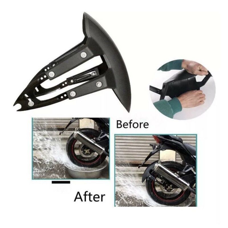 Buy Universal Motorcycle Rear Wheel Cover Mudguard Splash Guard ...