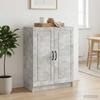 Sideboard Concrete Grey 66 x 34.5 x 87 cm Particleboard