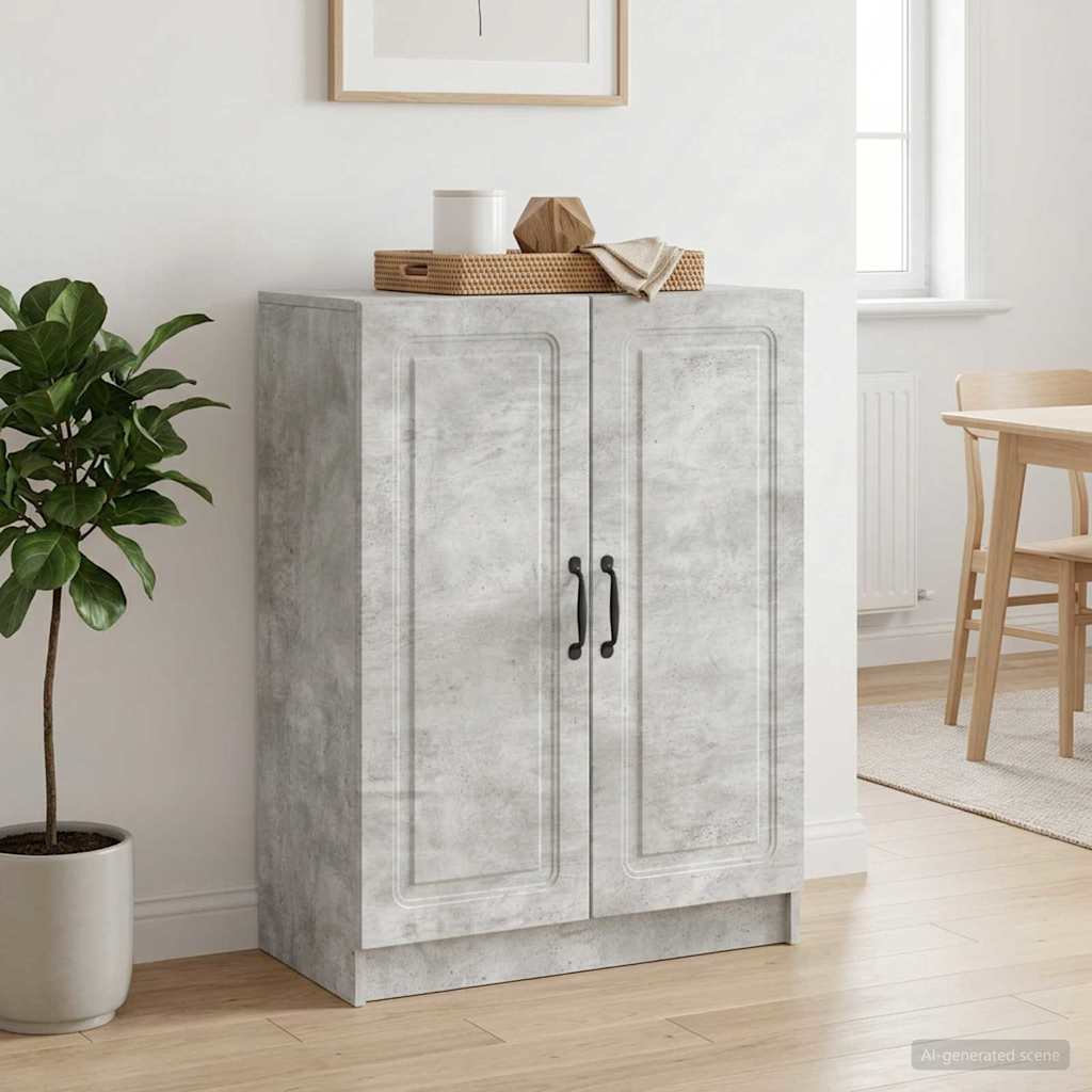 Sideboard Concrete Grey 66 x 34.5 x 87 cm Particleboard