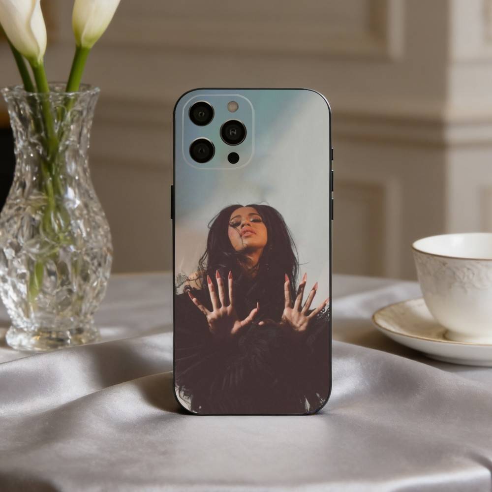 Confident C-Cardi B Singer Phone Case For iPhone 17pro,16,15,14,13,12,11 Plus,Pro Max,XS,Soft Silicone Black Cover