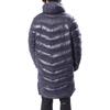 adidas Solid Color Zip-Up Hooded Down Jacket With Brand Logo Print Men Outerwear Legend-Ink-Blue CW7426