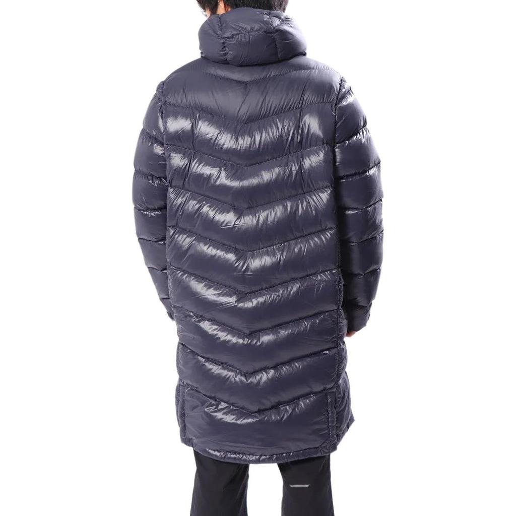 adidas Solid Color Zip-Up Hooded Down Jacket With Brand Logo Print Men Outerwear Legend-Ink-Blue CW7426
