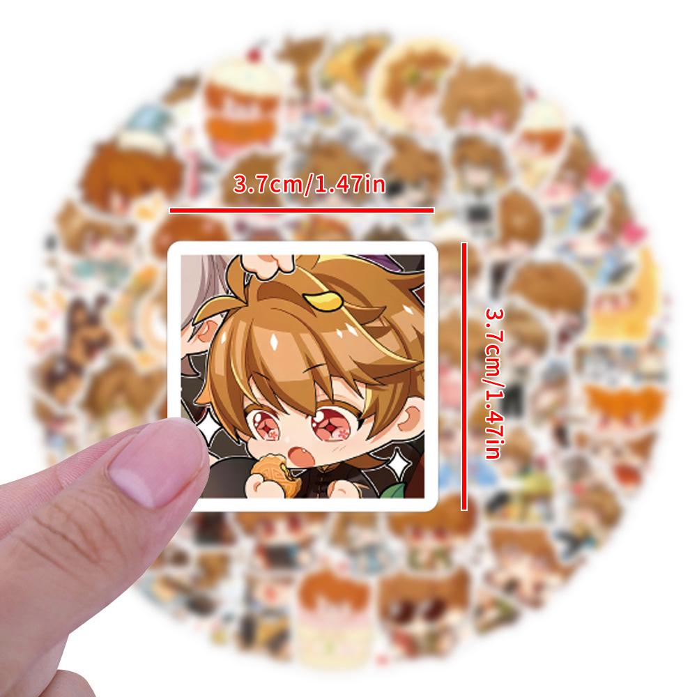 100 Xia Yan QQ Graffiti Stickers for Refrigerator, Skateboard, and Water Cup DIY Decoration.