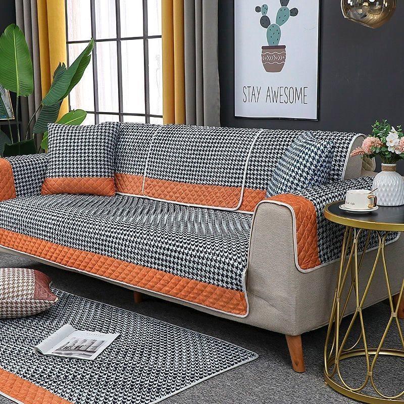 

Четыре сезона универсальная ткань для диванной подушки нескользящая простая современная универсальная европейская чехлы для дивана чехол для дивана полностью покрытый 90*75cm