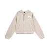 (WMNS) Air Casual Sports Knit Loose Hoodie Short Mineral 'Grey Women's DD6999-012