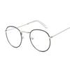 Vintage Round Glasses Clear Lens Fashion Gold Round Metal Frame Glasses Optical Men ladies Eyeglass Frame Fake Glasses