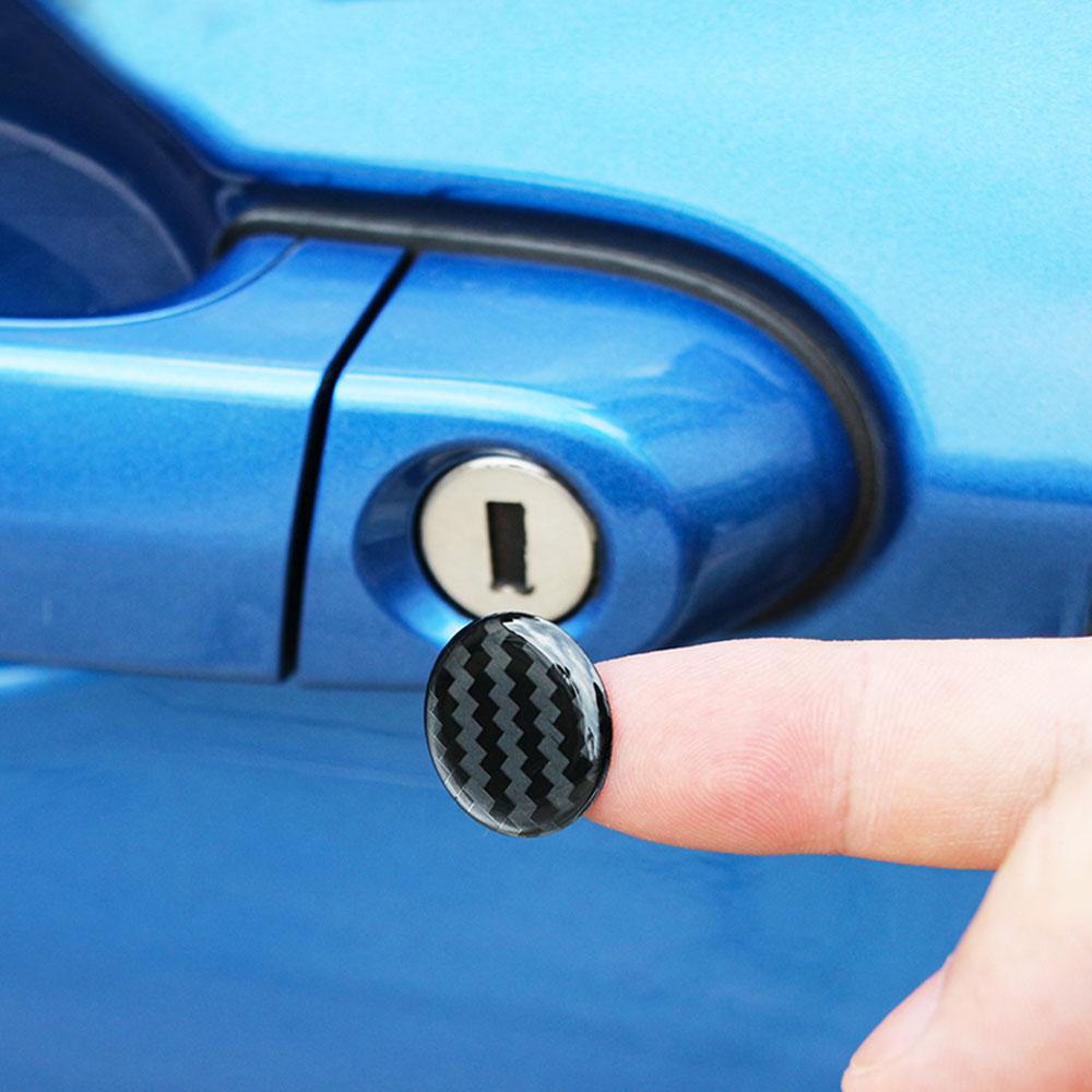 4x Car Lock Keyhole Sticker Decoration Protection Covers Car Stickers Decor for Lada Largus Niva Granta Vesta Renault Clio Ford