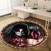 1pc Kiss Band Music Theme Home Office Outdoor Round Carpet Gift Decorative Rug Mat PadRC2747