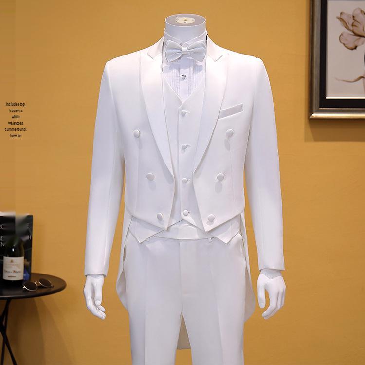 Men's Swallowtail Tuxedo for Formal Events, Stage Performances, and Choir Conductors