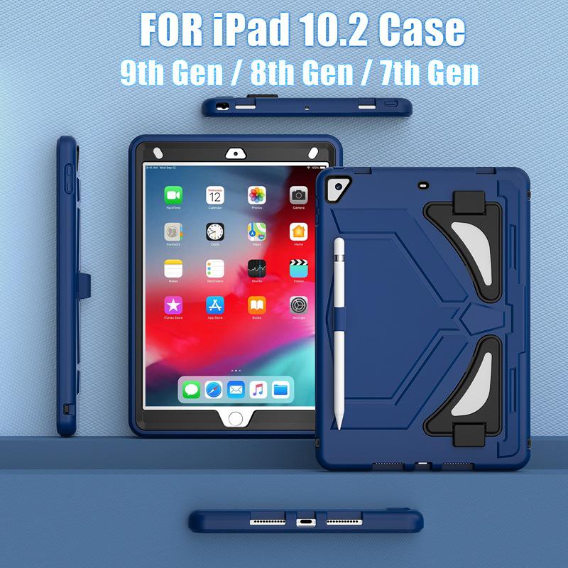 Black Panther iPad 10.2" Kids' Protective Case with Anti-Fall Silicone & PC Stand