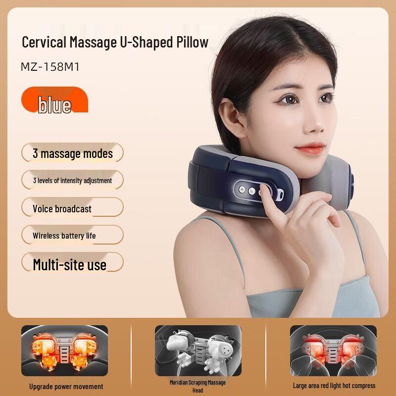 

MiNGZHEN Electric Neck and Shoulder Massager Pillow