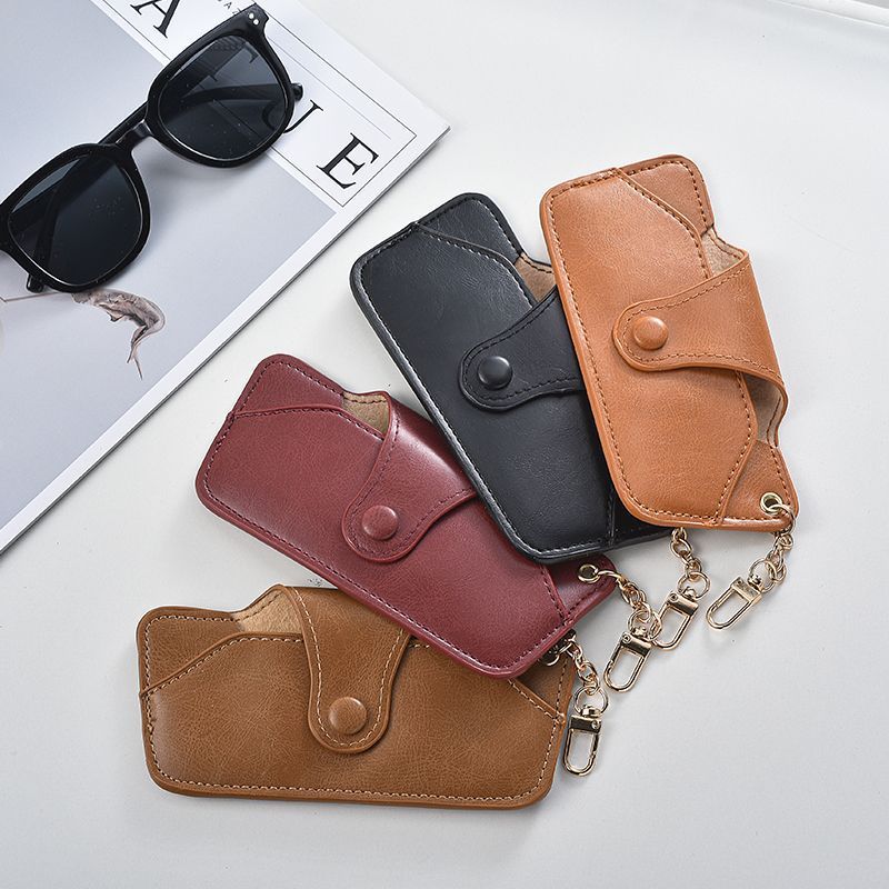 Fashion new men's and women's glasses bag, pressure-resistant glasses case, anti-drop sunglasses case, light luxury portable glasses bag,