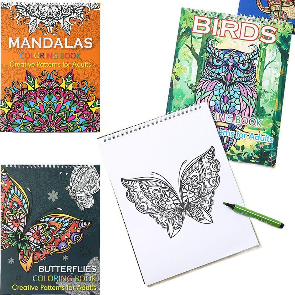 

20 Exquisite Pictures Coloring Pattern for Adult Watercolor Painting Book Gift Animal
