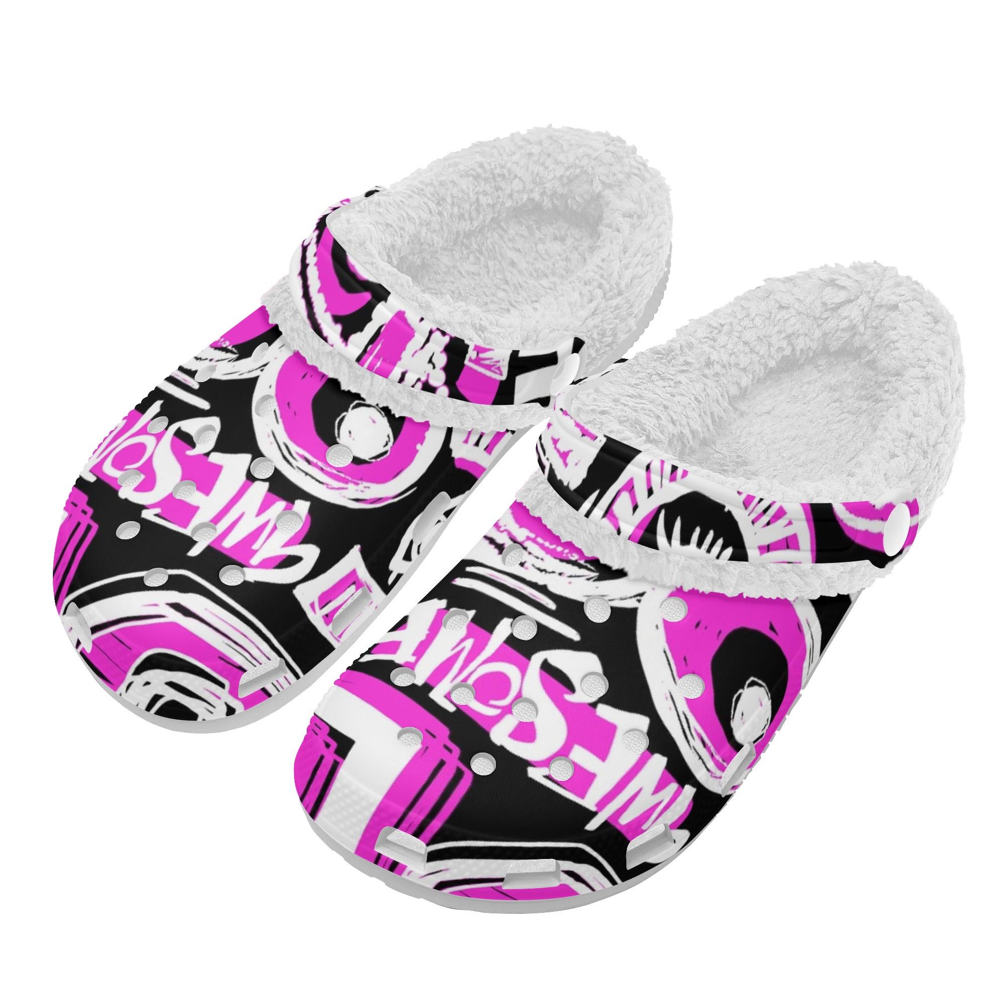 

1 пара белых мохнатых сабо из ЭВА с подкладкой, унисекс, теплые шлепанцы, легкая удобная нескользящая зимняя повседневная обувь для дома и улицы 48 белый