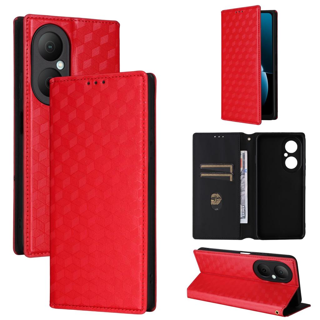 Flip Cover für Huawei Enjoy 80 4G PU-Leder Ganzkörperschutz Mit [RFID-Blockierung] Stoßfest Langlebig Retro Handyhülle