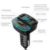 Car Bluetooth-compatib5.3 FM Transmitter Wireless Audio Receiver Car MP3 Player PD Fast Charger Ambient Light Muti-point Charger