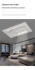 LED Ceiling Light: Simple, Atmospheric Design for Living Room, Bedroom, or Dining Room