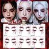 1/4/6 Sztuk Tatuaż Tymczasowy Wzór Żył Na Imprezę Halloweenową Body Art Wodoodporne Naklejki Tatuaż Naczyniowy Dla Kobiet Mężczyzn Brwi Twarz