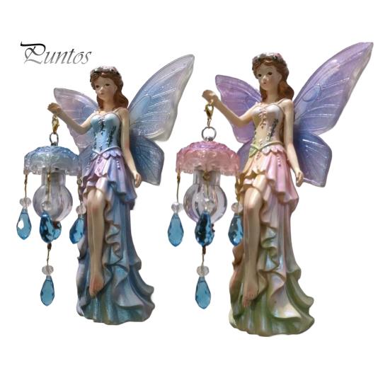 Boho Country Style Home Decorations Fairy Wall Lamp, Resin Sconce with Warm LED Glow for Bedroom Unique Crafts Living Room Room, Vintage Rustic