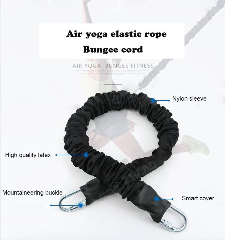 60kg/80kg/110kg Latex Bungee Dance Fitness Equipment Cord Elastic Sling Trainer Pull Aerial Yoga Pilates Rope