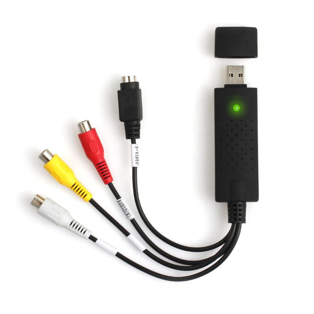 Audio Video Aufnahme USB2.0 VHS zu DVD Konverter Gerät Kit RCA Kabel für Windows10