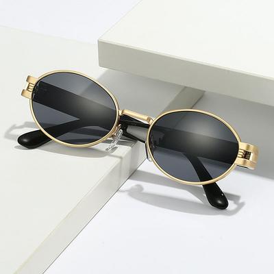 European American Stylish Sunglass Women Oval Shape Anti-glare Sun Glasses for Women Driving Fishing Men Sunglass