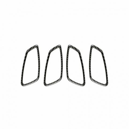 For BMW 3 Series E90 E92 05-12 Carbon Fiber Car Interior Door Handle Cover Trim