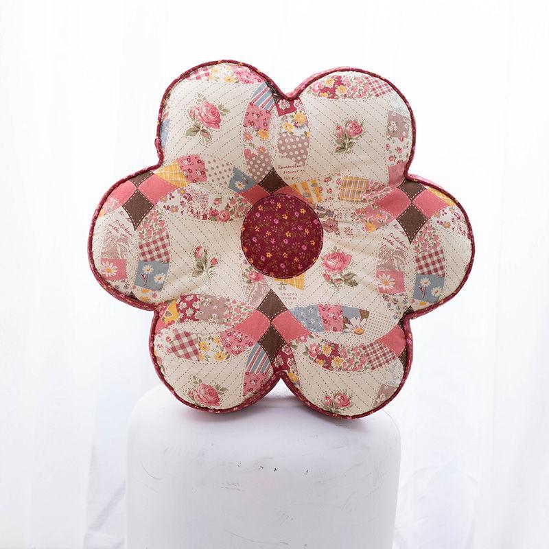 Korejský polštářek s květinami švestky: Celobavlníkový polštářek na zdřímnutí do kanceláře a ložnice
