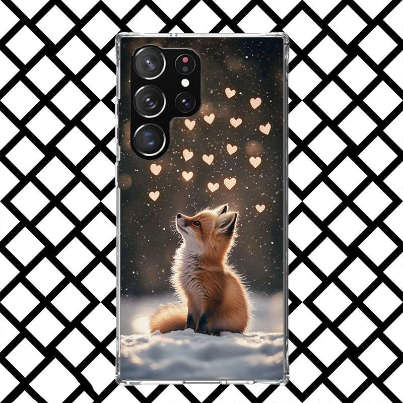 Animal Fox Phone Case for Samsung Galaxy S26 S25 Edge S24 S23 Ultra S22 Plus S21 FE S20 + Soft Cover Print Fundas Galaxy S25 S24