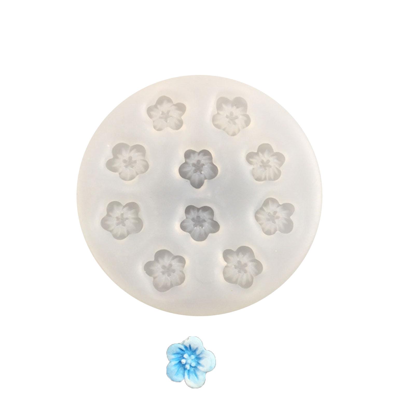 

3D силиконовая гибкая форма в форме цветка для пищевых продуктов, форма для глины, смолы, керамики, конфет, помадки, конфет, шоколадного мыла, форма 10