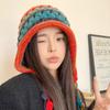 Rainbow Crochet Long Tassel Beanie Hat for Women Autumn Winter Ear Protection Caps Female Girl Windproof Lace-Pullover Hats