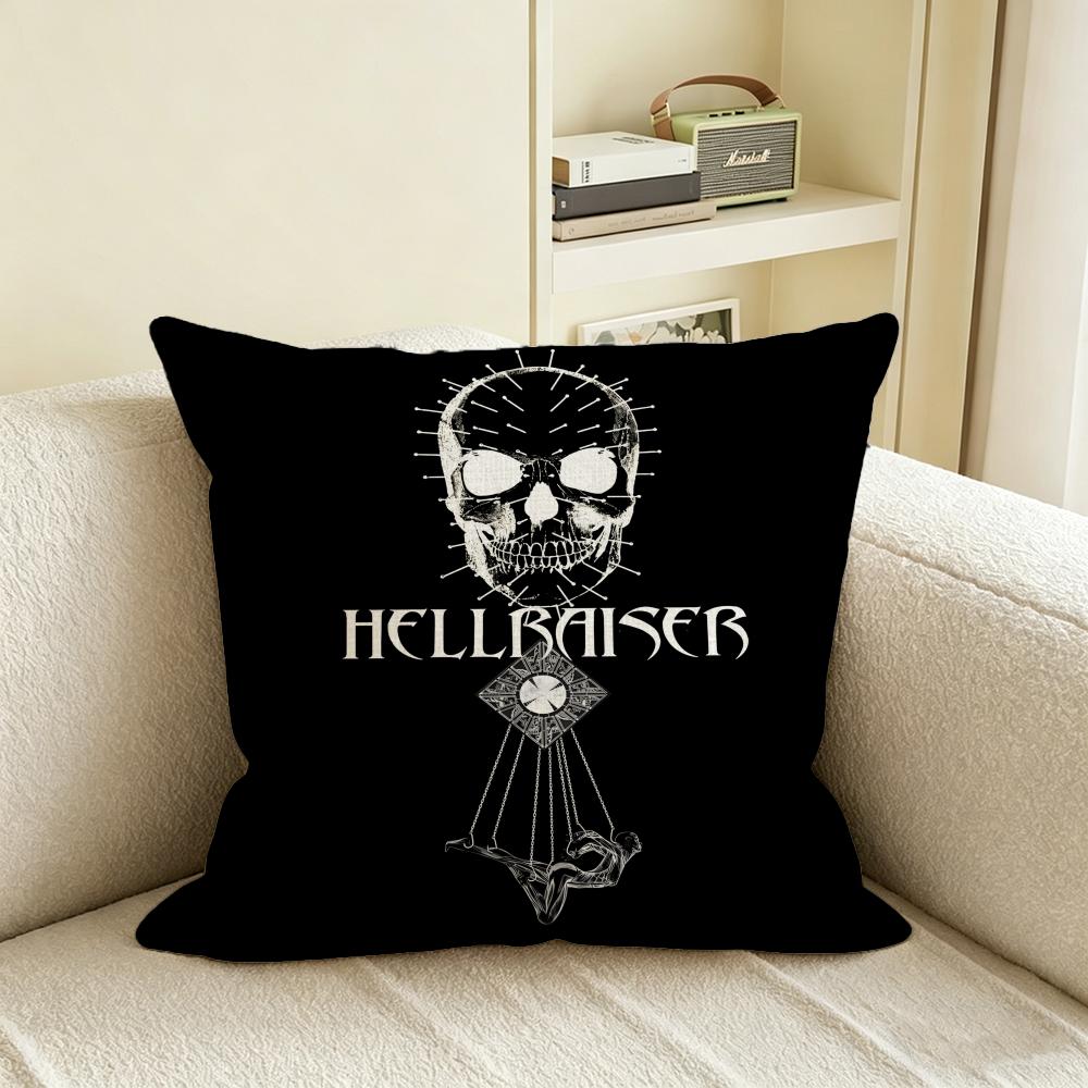 Classic Hellraiser Cushion Cover Natural Linen Pillowcase Set, All-In-One Decor For Sofa, Bedroom & Chair
