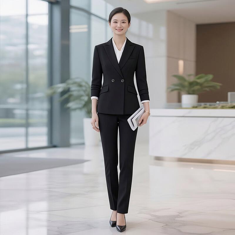 Women s Slim-Fit Short Blazer Suit Set M