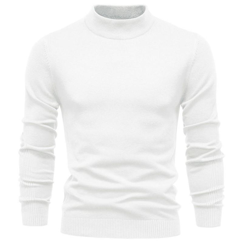 Mens Turtleneck Knit Sweater Casual Long Sleeve Pullover Fall Winter Slim Fit